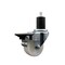 Service Caster 3'' Nylon Swivel 1-3/4'' Expanding Stem Caster with Brake SCC-EX20S314-NYS-PLB-134 - alternate 1